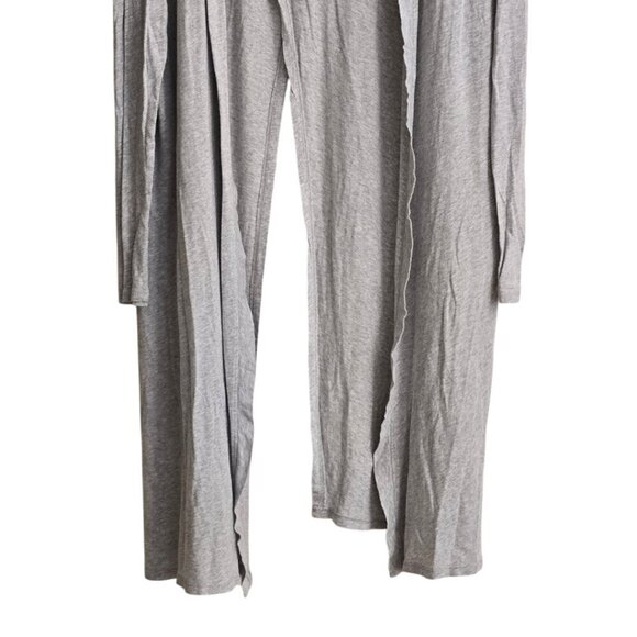 Athleta Gray Camino Sweater Wrap With Open Back Split Sz S - Picture 5 of 9